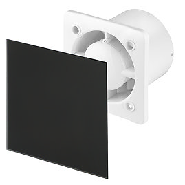 Arezzo 100mm Silent Extractor Fan - Pull Cord Switch - Matt Black