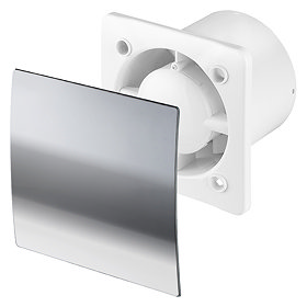 Arezzo 100mm Silent Extractor Fan - Standard - Chrome Large Image