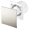 Arezzo 100mm Silent Extractor Fan - Standard - Silver Large Image