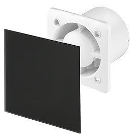 Arezzo 100mm Silent Extractor Fan - Timer - Matt Black