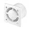 Arezzo 100mm Silent Extractor Fan - Timer - Matt Grey  Profile Large Image