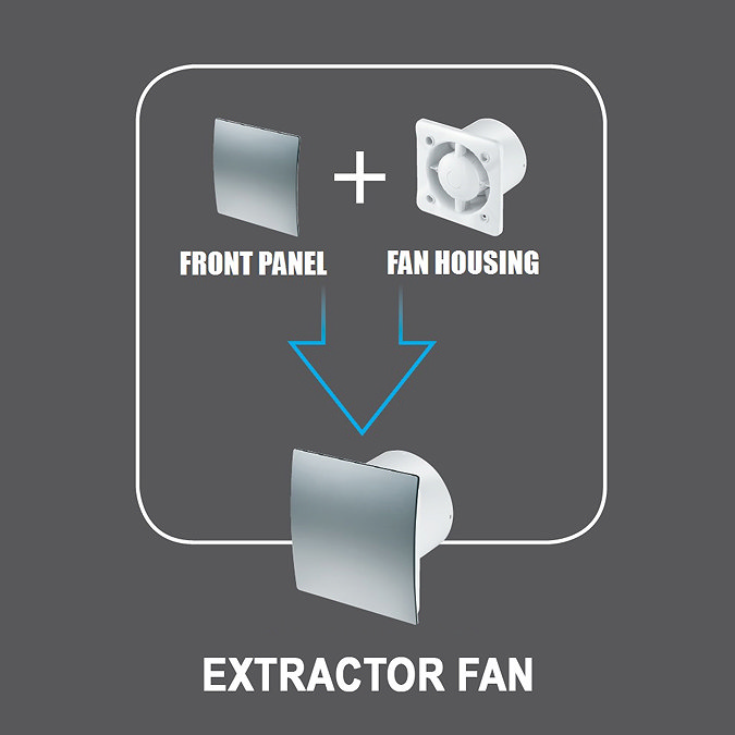 Arezzo 100mm Turbo Extractor Fan - Timer - White Feature Large Image