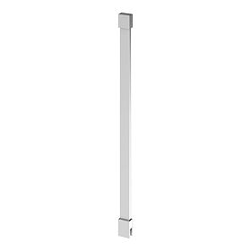 Arezzo 10mm Glass Wet Room Ceiling Support Arm Chrome