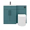 Arezzo 1100 Matt Green Combination Furniture Pack (Matt Black Flush & Handles) Newest Large Image