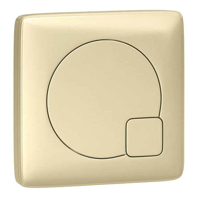 Arezzo 1100 Matt Green Semi-Recessed Round Combination Vanity Unit (Brushed Brass Flush & Handles)  