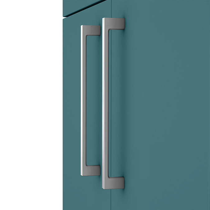 Arezzo 1100 Matt Green Slimline Combination Vanity Unit (Chrome Flush & Handles) Profile Large Imag