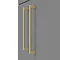 Arezzo 1100 Matt Grey Semi-Recessed Square Combination Vanity Unit (Brushed Brass Flush & Handles)  