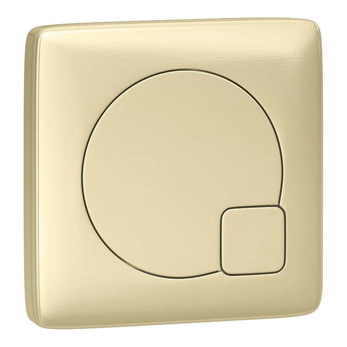 Arezzo 1100 Matt Grey Semi-Recessed Square Combination Vanity Unit (Brushed Brass Flush & Handles)  