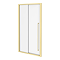 Arezzo 1100 x 1950 Soft Closing Sliding Shower Door - Brushed Brass