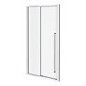 Arezzo 1100 x 1950 Soft Closing Sliding Shower Door - Chrome 