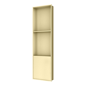 Arezzo 1100 x 305 Shower Niche with Shelf - Brushed Brass