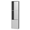 Arezzo 1100 x 305 Shower Niche with Shelf - Brushed Steel