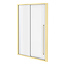 Arezzo 1200 x 1950 Soft Closing Sliding Shower Door - Brushed Brass