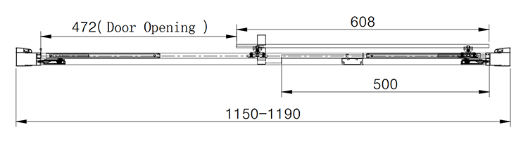 Arezzo 1200 x 1950 Soft Closing Sliding Shower Door - Chrome