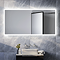 Arezzo 1200 x 600mm LED Illuminated Bathroom Mirror with Shaver Socket & Anti-Fog