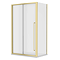 Arezzo 1200 x 900 Soft Closing Sliding Shower Door Enclosure - Brushed Brass
