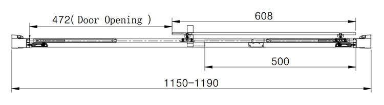 Arezzo 1200 x 900 Soft Closing Sliding Shower Door Enclosure - Chrome