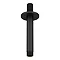 Arezzo 150mm Matt Black Round Ceiling Shower Arm Large Image