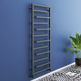Arezzo Anthracite 1380 x 600mm Designer Towel Rail