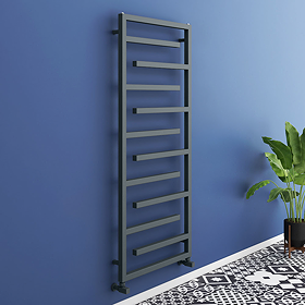 Arezzo Anthracite 1380 x 600mm Designer Towel Rail