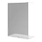 Arezzo 1400 x 800 Grey Tinted Glass Wet Room (inc. 1400 Screen + Tray) Large Image