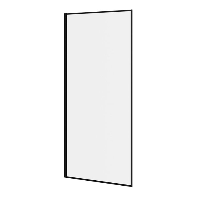 Arezzo 1400 x 900 Walk In Enclosure (incl. 800 Matt Black Framed Screen, Side Panel + White Tray)  P