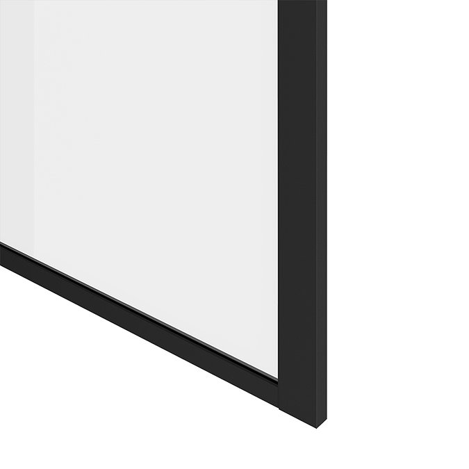 Arezzo 1400 x 900 Walk In Enclosure (incl. 800 Matt Black Framed Screen, Side Panel + White Tray)  F