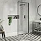 Arezzo 1400 x 900 Wet Room (Incl. 800mm Square Matt Black Framed Screen) Large Image