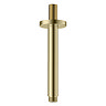 Arezzo 150mm Brushed Brass Round Ceiling Shower Arm