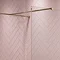 Arezzo 1600 x 800 Brushed Brass Wet Room (Inc. Screen, Side Panel + Tray)  Standard Large Image