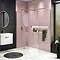 Arezzo 1600 x 800 Brushed Brass Wet Room (Inc. Screen, Side Panel + Tray) Large Image