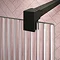 Arezzo 1600 x 800 Fluted Glass Matt Black Walk In Enclosure (inc. Main Screen, Side Panel + Tray) P
