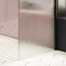 Arezzo 1600 x 800 Fluted Glass Matt Black Walk In Enclosure (inc. Main Screen, Side Panel + Tray) a