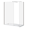 Arezzo 1600 x 800 Gunmetal Grey Wet Room (with Screen, Side Panel + Tray)
