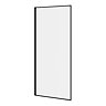 Arezzo 1600 x 800 Walk In Enclosure (incl. 900 Matt Black Framed Screen, Side Panel + White Tray)  P
