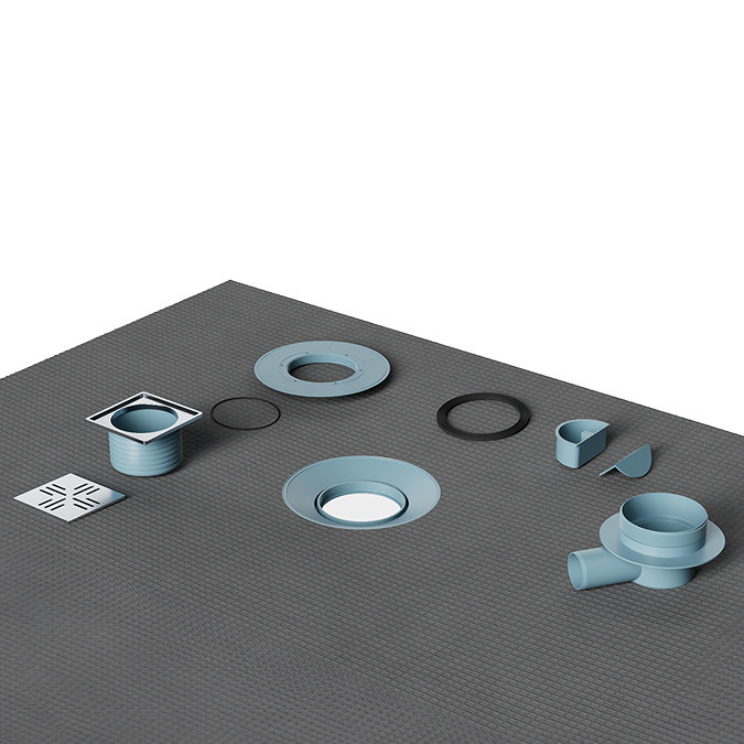 Arezzo 1600 x 900 Wet Room Pack (Matt Black)