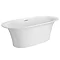 Arezzo 1690 x 750 Matt White Solid Stone Modern Roll Top Bath  Feature Large Image