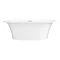 Arezzo 1690 x 750 Matt White Solid Stone Modern Roll Top Bath  Standard Large Image