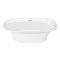 Arezzo 1690 x 750 Matt White Solid Stone Modern Roll Top Bath  Newest Large Image