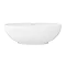 Arezzo 1690 x 800 Matt White Solid Stone Curved Double Ended Bath  Standard Large Image
