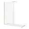 Arezzo 1700 x 700 Bath Replacement Wet Room (1000mm Brushed Brass Screen w. Tray)  Profile Large Ima