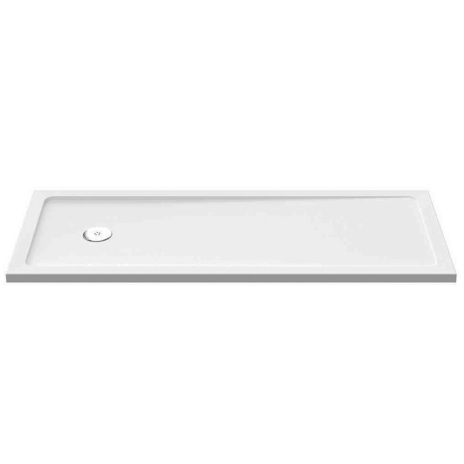 Arezzo 1700 x 700 Bath Replacement Wet Room (1000mm Brushed Brass Screen w. Tray)  Feature Large Ima