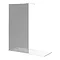 Arezzo 1700 x 700 Bath Replacement Wet Room (1000mm Grey Tinted Screen w. Tray)  Profile Large Image