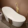 Arezzo 1700 x 750 Matt White Solid Stone Modern Slipper Bath
