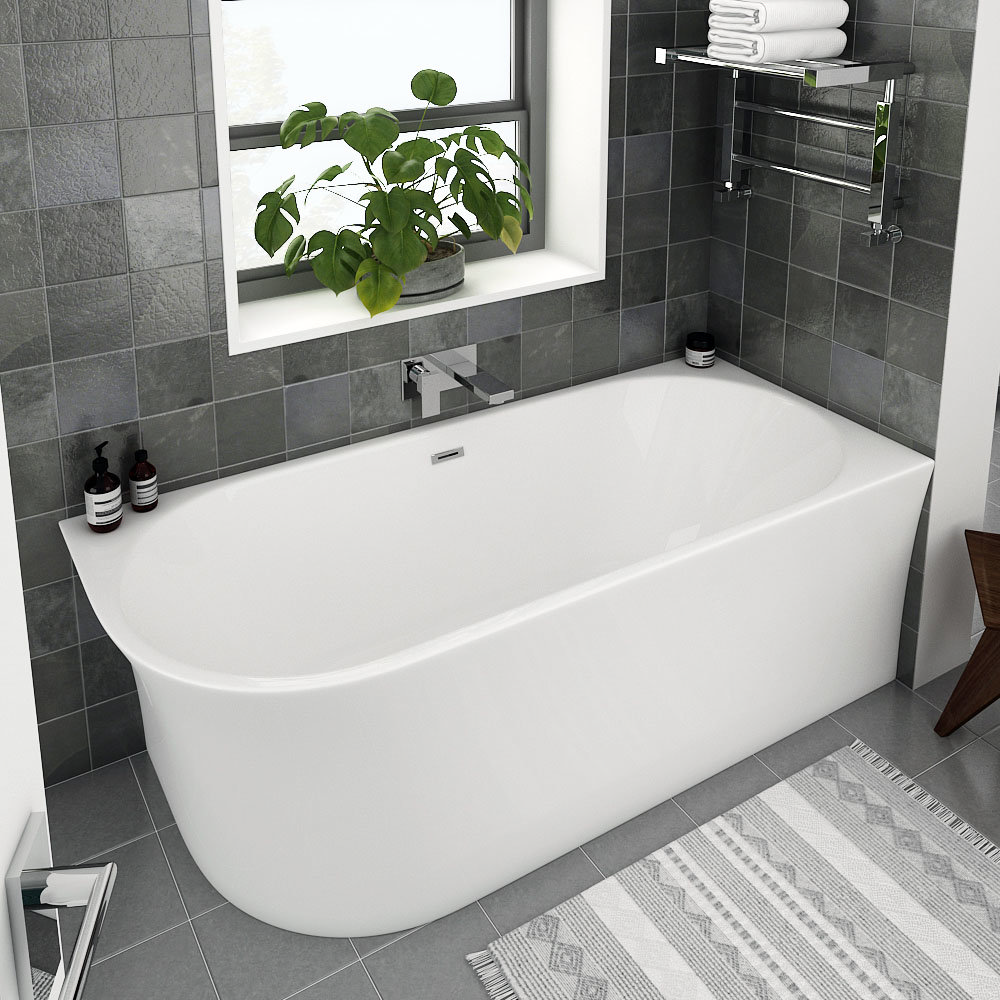 Arezzo 1700 x 750 Modern Corner Bath | Victorian Plumbing UK