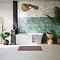 Arezzo 1700 x 750 Modern Curved Single Ended Corner Bath (with Tap Ledge)