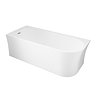 Arezzo 1700 x 750 Modern Curved Single Ended Corner Bath (with Tap Ledge)