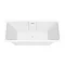 Arezzo 1700 x 750 Modern Square Roll Top Bath  Profile Large Image