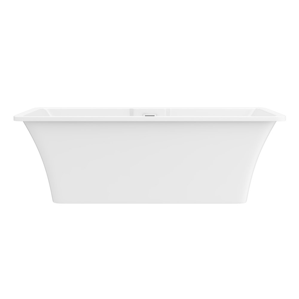 Arezzo 1700 x 750 Modern Square Roll Top Bath Victorian Plumbing UK