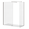 Arezzo 1700 x 800 Gunmetal Grey Wet Room (with Screen, Side Panel + Tray)
